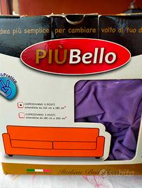 copridivano elastico  colore lilla