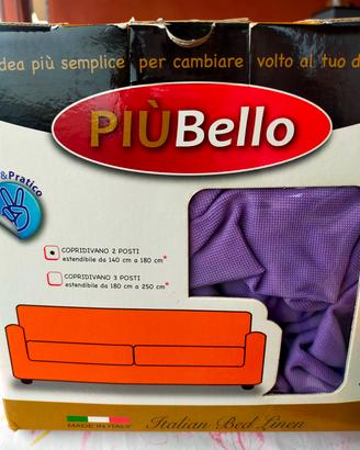 copridivano elastico  colore lilla