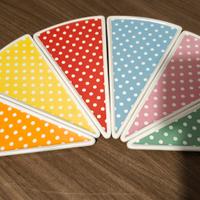 Piatti colorati ceramica x torta n.6