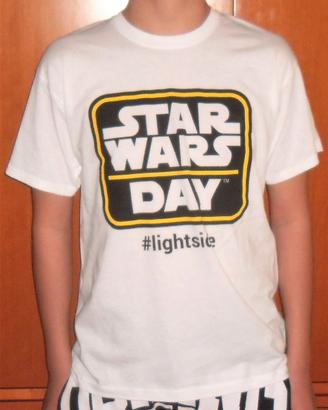 Maglietta Star Wars Day lightside t shirt vintage