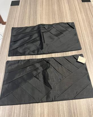 coppia Fodere cuscini nero