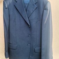 Completo gessato in lana