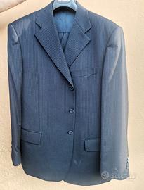 Completo gessato in lana