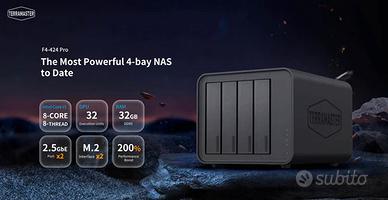Terramaster F4 424 Pro NAS Storage 32TB + 6TB SSD