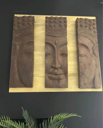 volto Buddha da muro