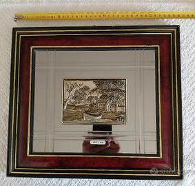 QUADRO ARGENTO 925% 36X32 CM CREAZIONI ARTISTICHE