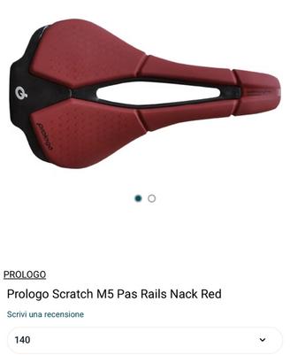 Prologo Scratch M5 Pas Rails Nack Red carbonio