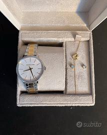 Michael Kors Orologio Pyper con orecchini da donna