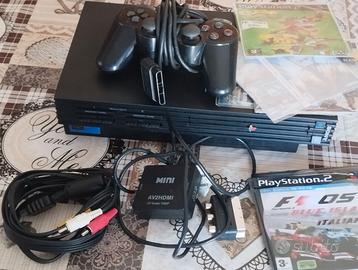 ps2 completa di tutto +  8 giochi+ adattatore HDMI