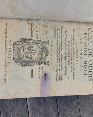1574 Originale Medicina Antica Oddi/Galen