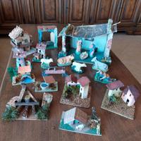 Antico presepe inizio '900 artigianale,  20 pezzi