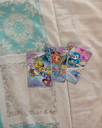 Compagni di Avventure Trio starter Pokemon