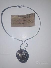 Collana girocollo in argento "Scansione Eutronica"