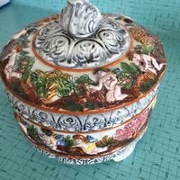 CAPODIMONTE Portagioie in ceramica