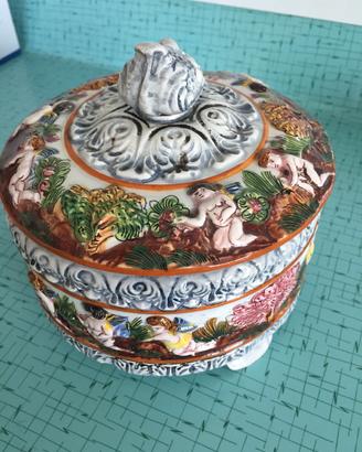 CAPODIMONTE Portagioie in ceramica