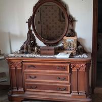 Camera completa in legno di noce originale