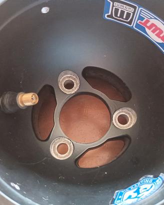 COPPIA CERCHI MAGNESIO  DWT KART 130 mm