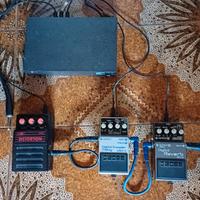 Pedaliera effetti chitarra elettrica + alimentazio