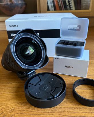 Sigma 14 1.4 dg dn art Haida L-mount Leica lumix