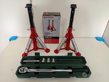 Set chiave dinamometrica + 2 cavalletti Parkside 