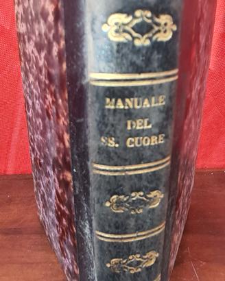 Libro antico del 1880. "S. Cuore di Gesù".