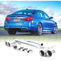 KIT SCARICO CON TERMINALI BMW F10 F11 F12 F13 LOOK