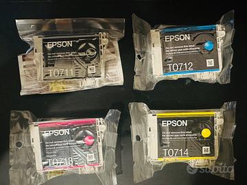 Cartucce Epsone T0711-0712-0713-0714