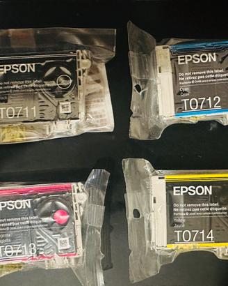 Cartucce Epsone T0711-0712-0713-0714