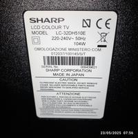 TV Sharp 32 pollici ricambi