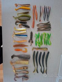 Lotto Misto Esche Siliconiche Pesca Spinning