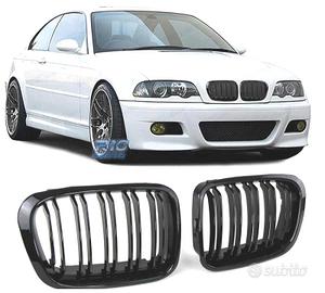 GRIGLIE BMW E46 COUPE CABRIO LOOK M4 NERO LUCIDO