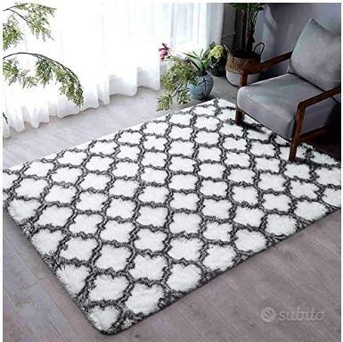 Tappeto Salotto Pelo Lungo bianco 120 x 160 - Arredamento e Casalinghi In  vendita a Bari