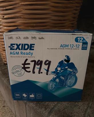 Batteria per moto GS Exide AGM 12-12