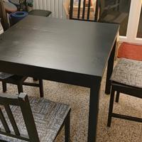 Tavolo Ikea 90x90 allungabile + 4 sedie