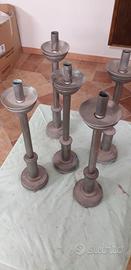 N. 5 porta candele antichi