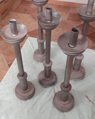 N. 5 porta candele antichi