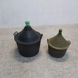 6 damigiane vetro usate  80,00 euro