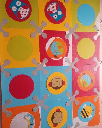 tappeto morbido a puzzle con animali