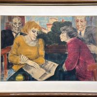 Remo Squillantini pittore quadro olio litografia