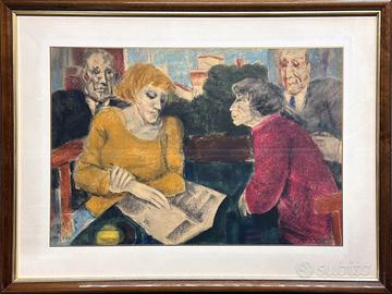 Remo Squillantini pittore quadro olio litografia