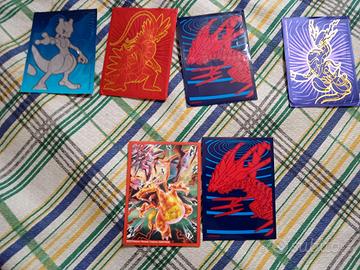 6 bustine protettive miste per carte pokemon