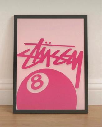 Stussy 8 Ball - Poster A4 con cornice