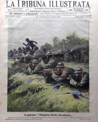 La Tribuna Illustrata 25 Nov 1917 WW1 Cavalleria
