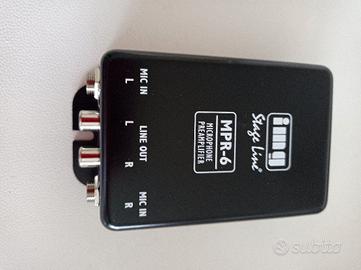 Preamplificatore microfonico stereo