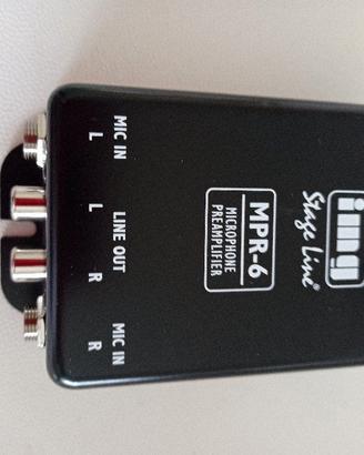 Preamplificatore microfonico stereo