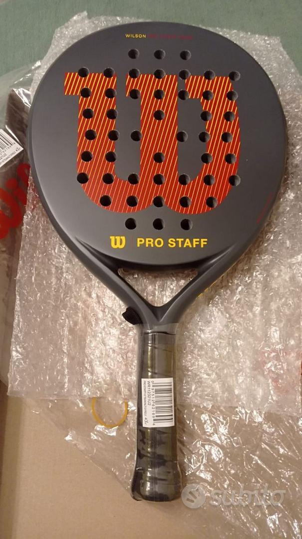 Racchetta Da Padel Wilson Pro Staff V2 Team - Unisex Adulti - Nero/Rosso/Giallo - Foto 9