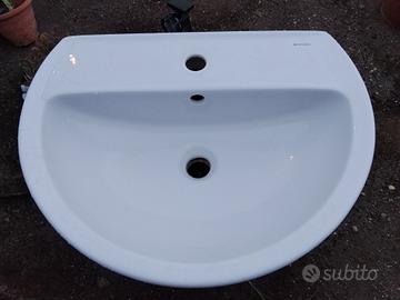 Lavandino Geberit con colonna 55x42x80