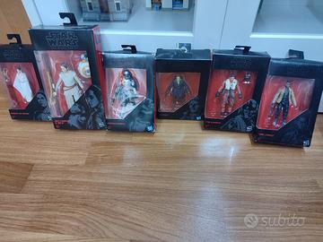 Lotto 6 Star Wars Black Series Hasbro 2015 nuovi