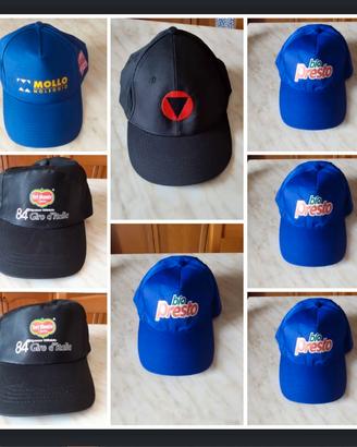 8 Cappellini Berretti scuri sponsor Giro d'Italia