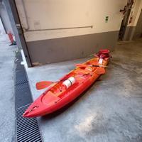 Kayak canoa tribord 3posti +pagaie+giubbotti nuovo